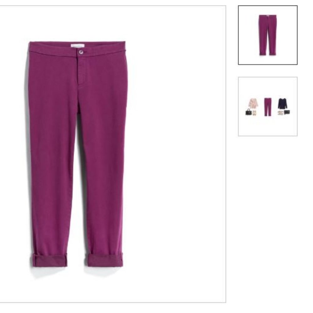 LILA RYAN Zuri Skinny Pant - Burgundy - Size 2